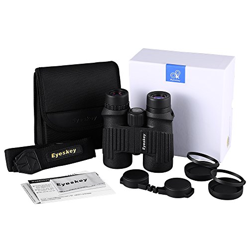 Eyeskey Optics 10X42 HD Green Film Crystal Clear Waterproof Binoculars for Adults without Fogging Issue for Outdoor Travelling, Hunting, etc - Thumbnail 6