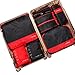 LANGRIA 7 Set Packing Cubes for Travel Luggage Suitcase Bag Organizers for Underwear Shirts Trousers Shoes Toiletry and Shoes