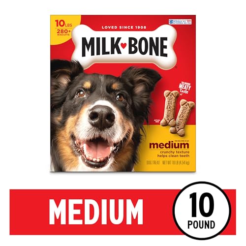 MILK-BONE ORIGINAL DOG TREATS BISCUITS FOR MEDIUM DOGS, 10 POUND