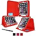 roocase iPad Air 2 Case - Executive Portfolio iPad Air 2 2014 Genuine Leather Case Cover, Red