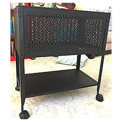image for Hanging File Folder Cart on Wheels Filing Rolling Storage Organizer Ca