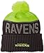 New Era NFL Baltimore Ravens 2015 Upright Sport Knit, Upright Yellow/Graphite, One Size