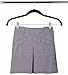 Zoyer Velvet Skirt Hangers (12 Pack, Black)- Non Slip Velvet Pants Hangers with Metal Clips, 360° Swivel Hook, Durable Thin Coat Hangers- Space Saving Velvet Dresses Hangers, Shirt & Clothes Hanger.