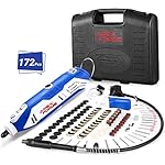 Rotary-Tool-Kit-APEXFORGE-Tool-with-MultiPro-Keyless-Chuck-and-Flex-Shaft-172-Accessories-4-Attachments-Carrying-Case-Combitool-for-Craft-Projects-DIY-Creations-Cutting-Engraving-M6-Blue