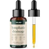 Lymphatic Drainage Drops Liposomal Lymph System Support Supplement for Women &amp; Men Organic Herbal Liquid with Cleavers, Red Clover &amp; Dandelion for Bloating &amp; De-Puff, 1 Month Supply