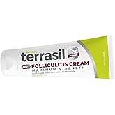 Terrasil Folliculitis Cream, Folliculitis Treatment of Ingrown Hair & Itching with 1% Antifungal Clotrimazole, Natural Ingredients, Scalp, Face & Body, Dermatologist Tested. (1.7 oz)