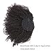 Anrosa Kinky Curly Ponytail 4C Afro Ponytail for Natural Hair Curly Ponytail Piece Kinkys Curly Drawstring Kinky Coily Ponytail Clip in Ponytail Extension for Black Women 10 Inch