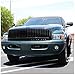 Spec-D Tuning Black Hood Grill Grille Compatible with 1994-2001 Dodge Ram
