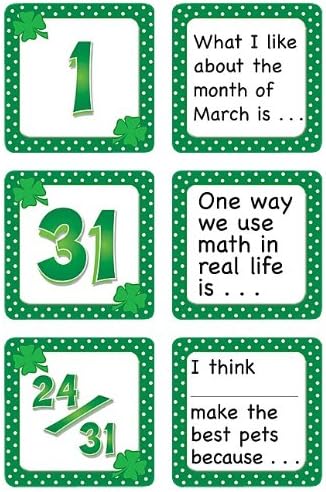 March Polka Dots Calendar Days/Story Starters Mini Pack