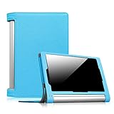 Fintie Lenovo Yoga Tablet 2 8 Folio Case Cover with Auto Sleep / Wake Feature for Lenovo Yoga Tablet 2 8-Inch Tablet, Blue