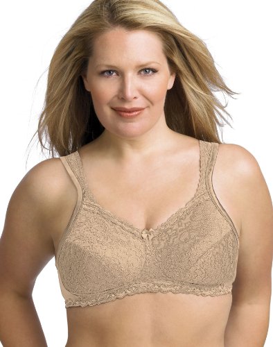 Playtex 18 Hour Comfort Lace Wirefree Bra, Honey, 38C