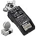 Zoom H6 Six-Track Portable Handy Recorder Bundle with 4-PACK of Movo XLR Lavalier Omnidirctional Clip-on Microphones (2020 Version)