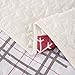 WONGS BEDDING Christmas Quilt Set King Rustic Christmas Tree Snowman Cardinal Holiday Wreath Pattern Bedding Solid Bedspread Coverlet with 2 Pillow Shams for All Season, Soft Microfiber Quilt 103