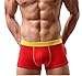 Astarin Mens Modal Colorful Underwear Soft Boxer Briefs (Medium, Yellow Red Blue)