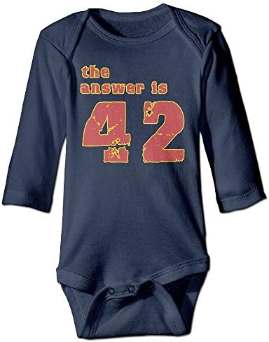 Baby Boys' And Girl's Bodysuits The Answer Is 42 Long Sleeve