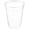 Table To Go Disposable Clear Plastic Cups (100 Pack/ 32 oz) | Crack-Resistant Drinking Glasses | 100% BPA-Free | Elegant Ultra-Clear Party Cup Set for Iced Coffee, Boba Bubble Tea, Smoothies & More