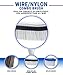 Milliard 18 inch Heavy Duty Combo Nylon and Stainless Steel Wire Pool Brush - Hybrid Swimming Brush Extra-Wide