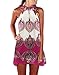 PAKULA Women's Sleeveless Vintage Printed Ethnic Style Casual Dress