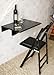 Haotian Wall-mounted Drop-leaf Table, Folding Kitchen & Dining Table Desk, Children Table,60cm(23.6in) X40cm(15.7in),black,FWT03-SCH