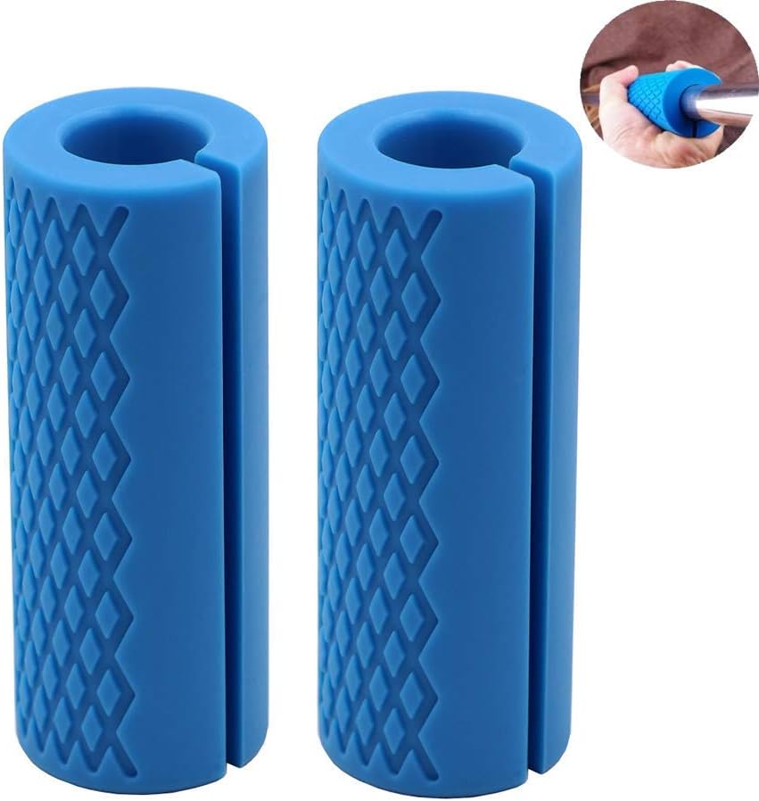 IADU Weightlifting Thick Barbell Bar Grips-Fat Grips Alpha Handles Stress Relieve Pair Dumbbell Hand Protector Pull Up Tape Arm Blaster Adapter for Powerlifting Rack Ergonomic(Blue). : Sports & Outdoors