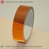 Oralite (Reflexite) V92-DB-COLORS Microprismatic Conspicuity Tape: 1 in. x 15 ft. (Orange)