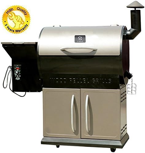 Z Grills Pellet Grill Smoker BBQ with Digital Control, Wood Pellet Smoker, Barbecue Cooking for Grill, Smoker, Braise ,Roast ,Braise and BBQ