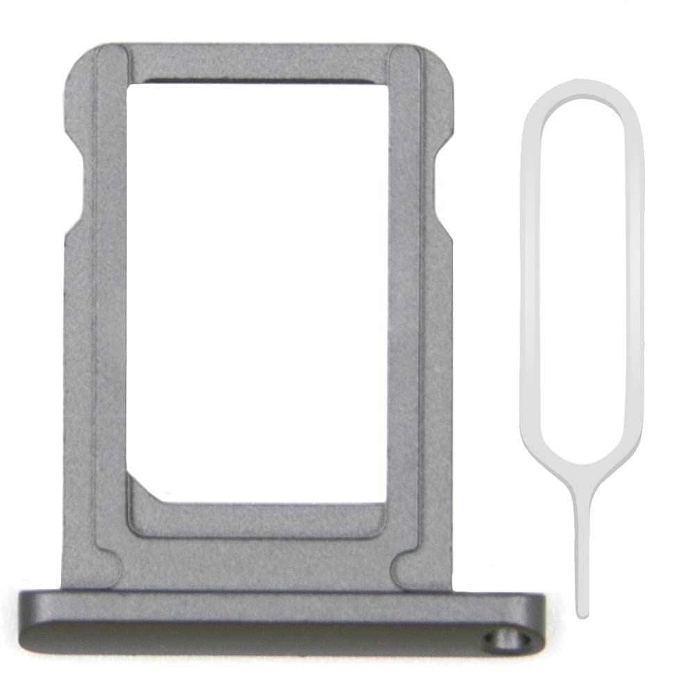MMOBIEL SIM Card Slot Tray Holder Replacement Compatible With iPad Mini 5 2019 - Incl. SIM Pin - Gray