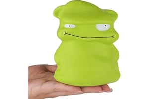 Anboor 4.7inches Squishies Toy Green Small Monster Squishy Animals,Slow Rising Funny Squeeze Stress Toy Ball for Kids,Halloween Special Birthday Gift Squishys Collection Party Decor