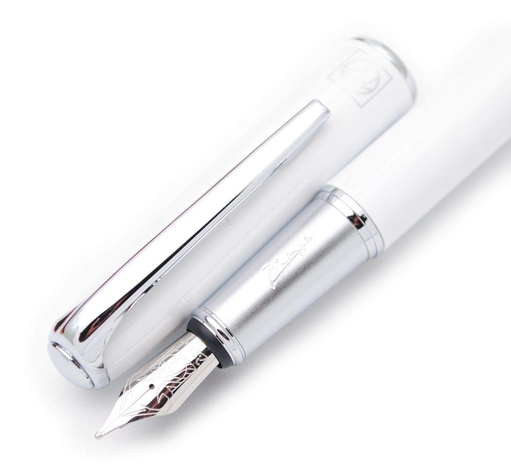 czxwyst Picasso 916 Malage Fountain Pen Original Box (White, Medium Nib)