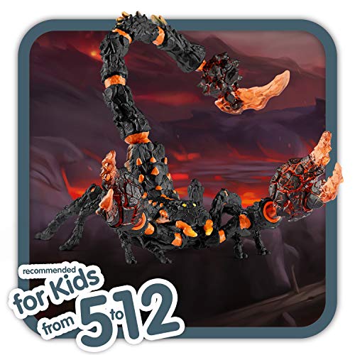 schleich ELDRADOR CREATURES | Lavaskorpion 70142 | ELDRADOR schleich Monster Spielfigur mit beweglichen Greifzangen und Stachel | ideales Geschenk für Mädchen und Jungen | ab 7 Jahre | 21 x 14 x 14 cm – Bild 3