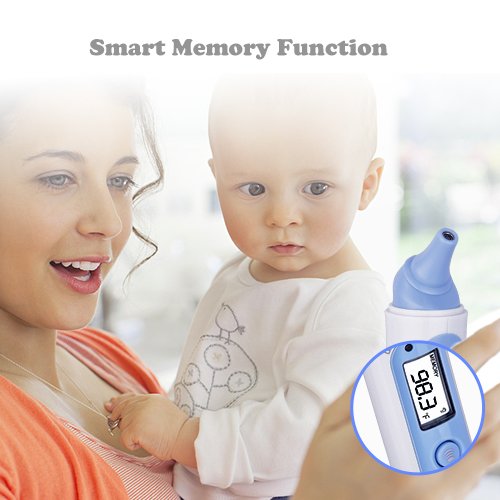 Baby Thermometer – Infrared Digital Thermometer Baby Ear And Forehead Thermometer Suitable For Baby, Infants, Toddler & Adults, Fast, Safe & Accurate Medical Thermometer - Thumbnail 4