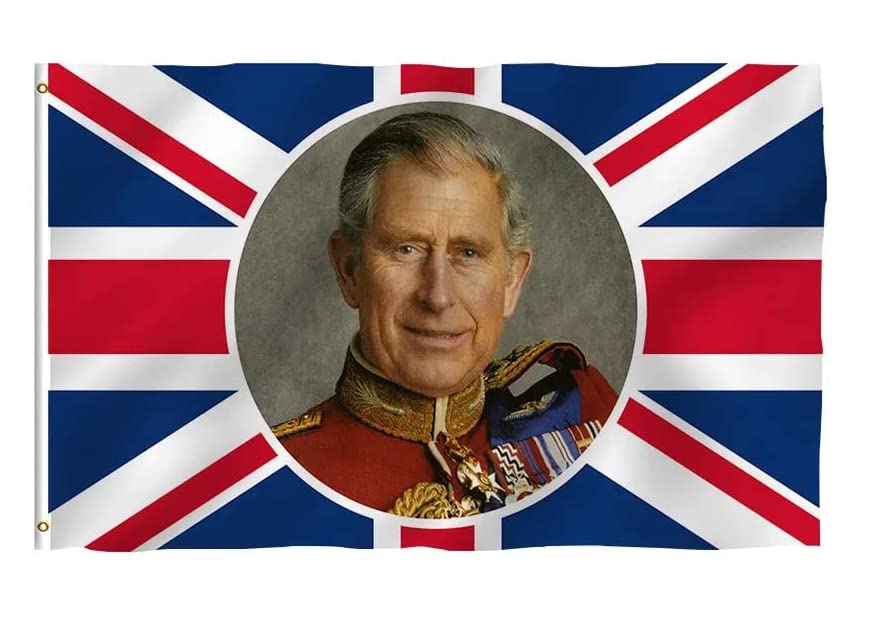 King Charles Flag, British Flag, England Flags Union Jack England, Raise the Flags, Street Party decoration Banner