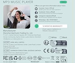 YOTON MP3 Player with Bluetooth