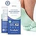 Premium Moisturizing Five Fingers Foot Gel Spa Socks | Soften Dry Feet & Hydrate Rough Skin | Biolivia Medical-Grade Gel Helps Repair Cracked Heels Corn Calluses Toenail | 5 Toes 1 Pair Women Men