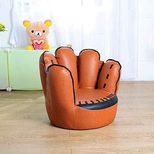 TV Chairs for Kids Baseball Glove Sofa Five Finger Style Toddler Armchair Living Room Reading