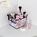 Onlyeasy Makeup Holder Storage Bag Case - Cosmetics Organizer Box for Cosmetics, Brushes, Lipsticks, Lotions and Jewelry, Compact Size with 4 Cells 8 Pockets 2 Pack Lavender, MXLVS4P2