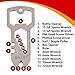 13-in-1 Multi tool keychain / Stainless steel bottle opener / Outdoor gear hand tool