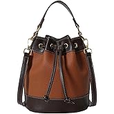 Women’s Retro Bucket Bag Chic Drawstring Hobo Purse with Adjustable Strap Lightweight Shoulder Bag for All Seasons