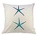 HIPPIH 4 Packs Square Pillowcases - 18 X 18 Inch Decorative Throw Pillow Cover