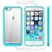 iPhone 6s Case, [Scratch Resistant] i-Blason Clear [Halo Series] Also Fit Apple iPhone 6 Case 6s 4.7 Inch Hybrid Bumper Case Cover (Clear/Blue)