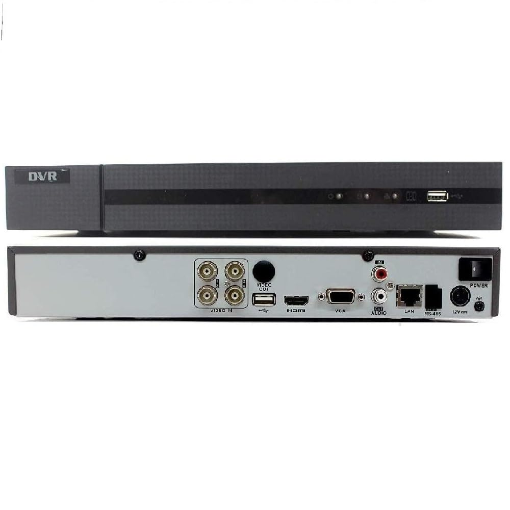 HIKVISION HILOOK 5MP HD 4CH 4 IN 1 COMPATIBLE DVR 204U-K1 BLACK (NO HDD)