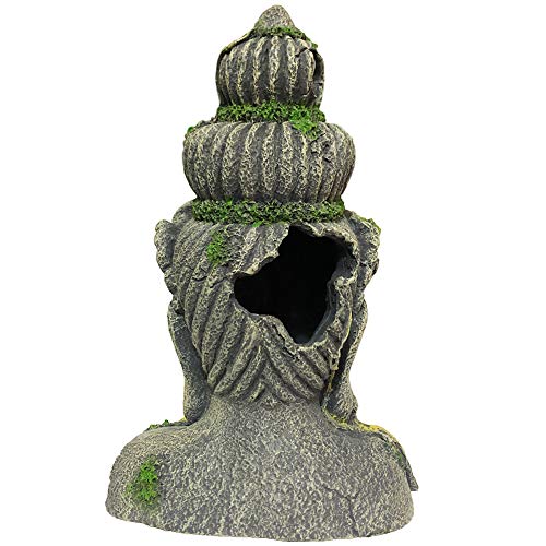 SLOCME Aquarium Large Buddha Statue Decorations Aquarium Buddha Decor
