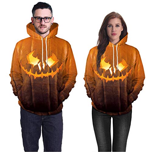 image for DEATU Halloween Mens Hot Sale! Teen Men Casual Scary Halloween Pumpkin