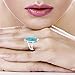 925 Sterling Silver Ring with Genuine Turquoise Sizes 6 to 11