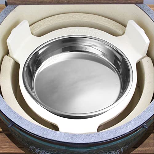 lxkj Stainless Steel Drip Pan, Perfect for Big Green Egg, Kamado Joe