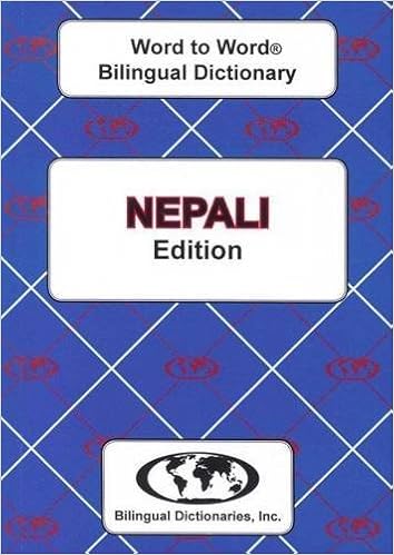 Nepali Edition Word To Word Bilingual Dictionary Sesma C 9780933146617 Amazon Com Books
