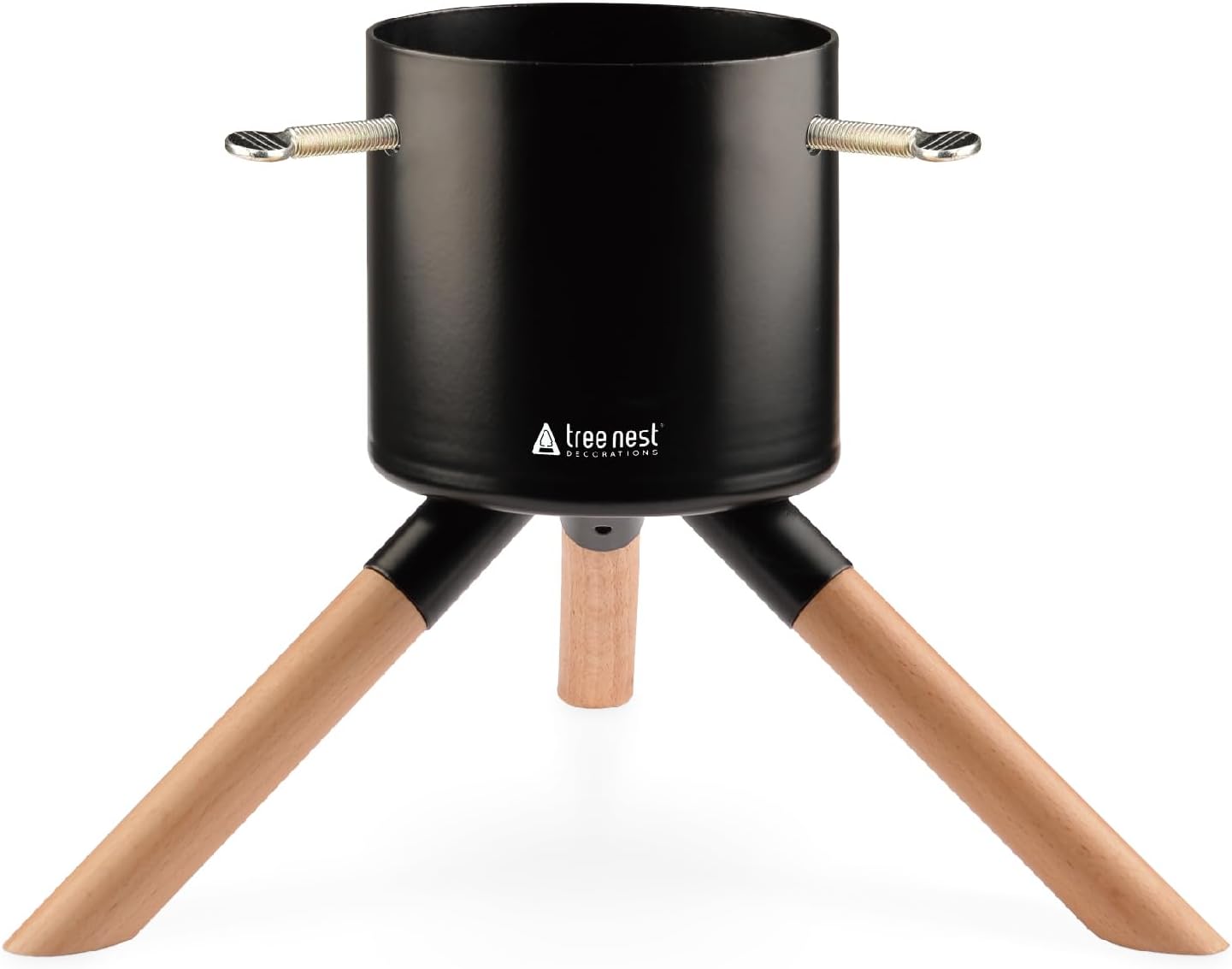 Tree Stands - Tree Nest Christmas Tree Stand Base for 3ft 4ft 5ft Modern Tabletop Christmas Small Tree Mini Christmas Tree Holder for Xmas Tree Decoration (Cosmopolitan,Black)