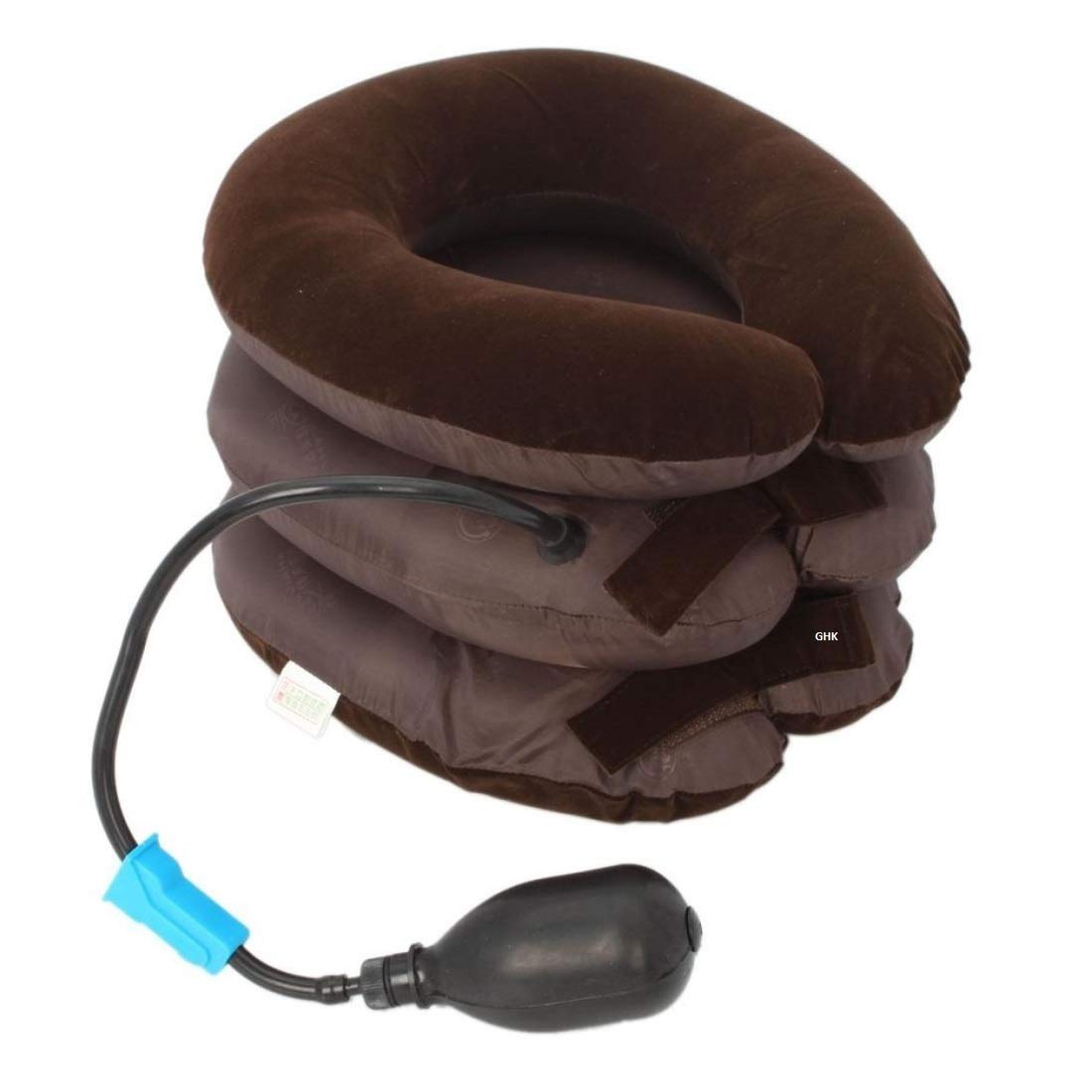 GHK H68 Inflatable Cervical Neck Traction Pillow Adjustable Portable