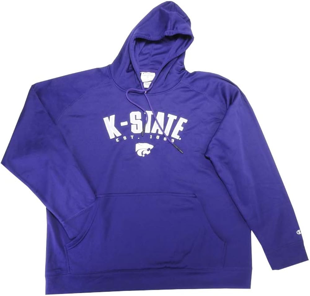 Knights Apparel Inc. Champion Mens KState Long Sleeve Pullover Hoodie