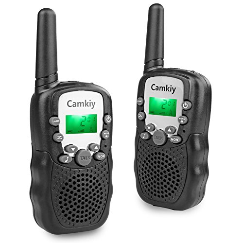 Handheld Kids Walkie Talkies for Boys Black 22 Channel FRS Toy for Kids Age 4-11 Boys 2 Way Radio Toys Phone